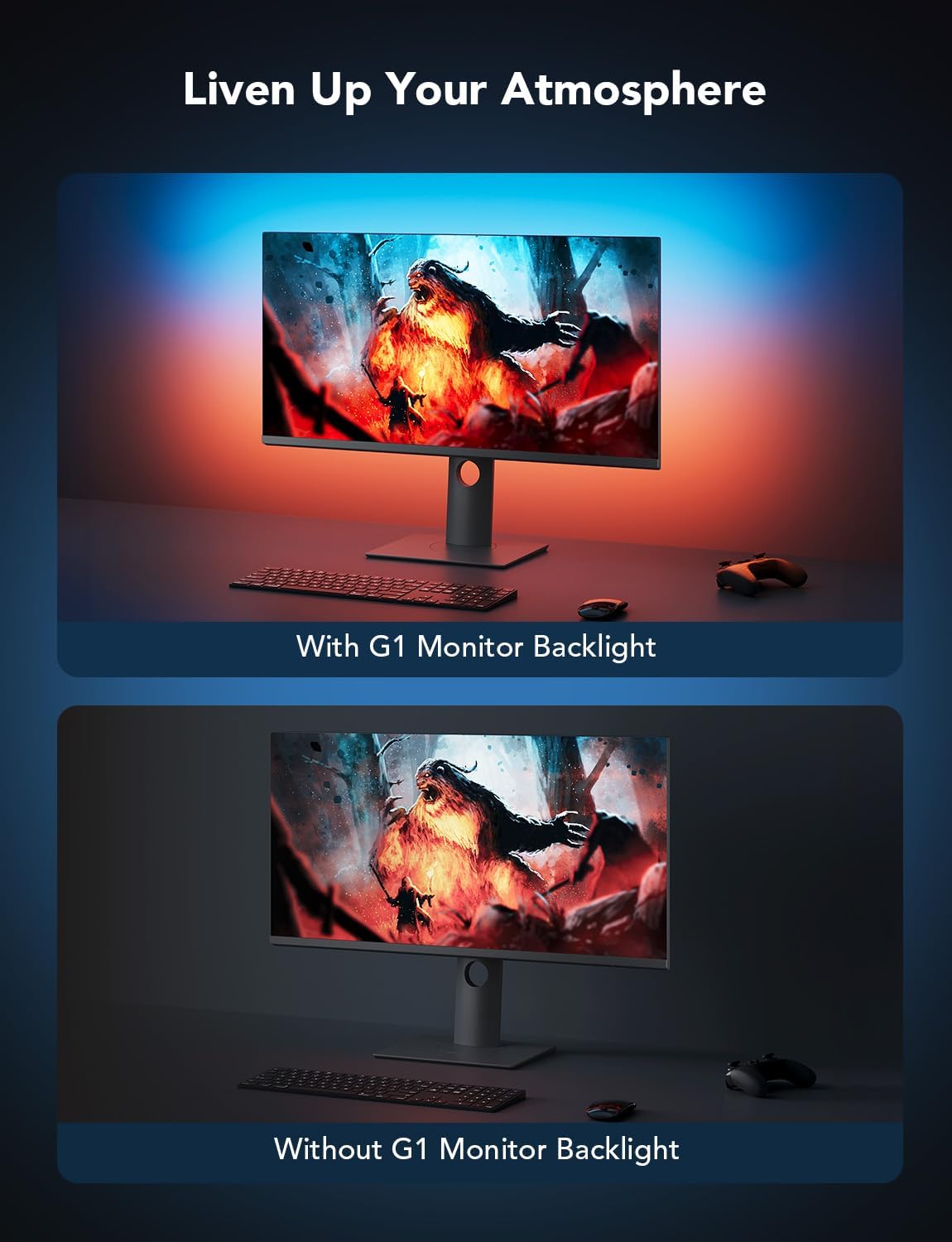 Tira led inteligente para monitores de 27-34" Govee G1