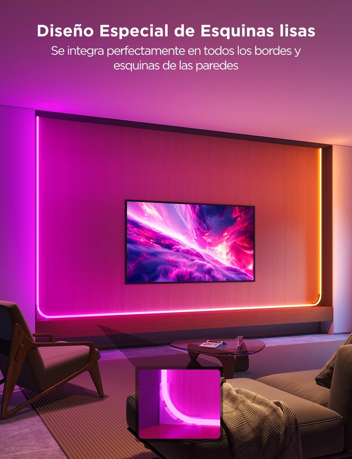 Tira led estilo Neon Govee para esquinas