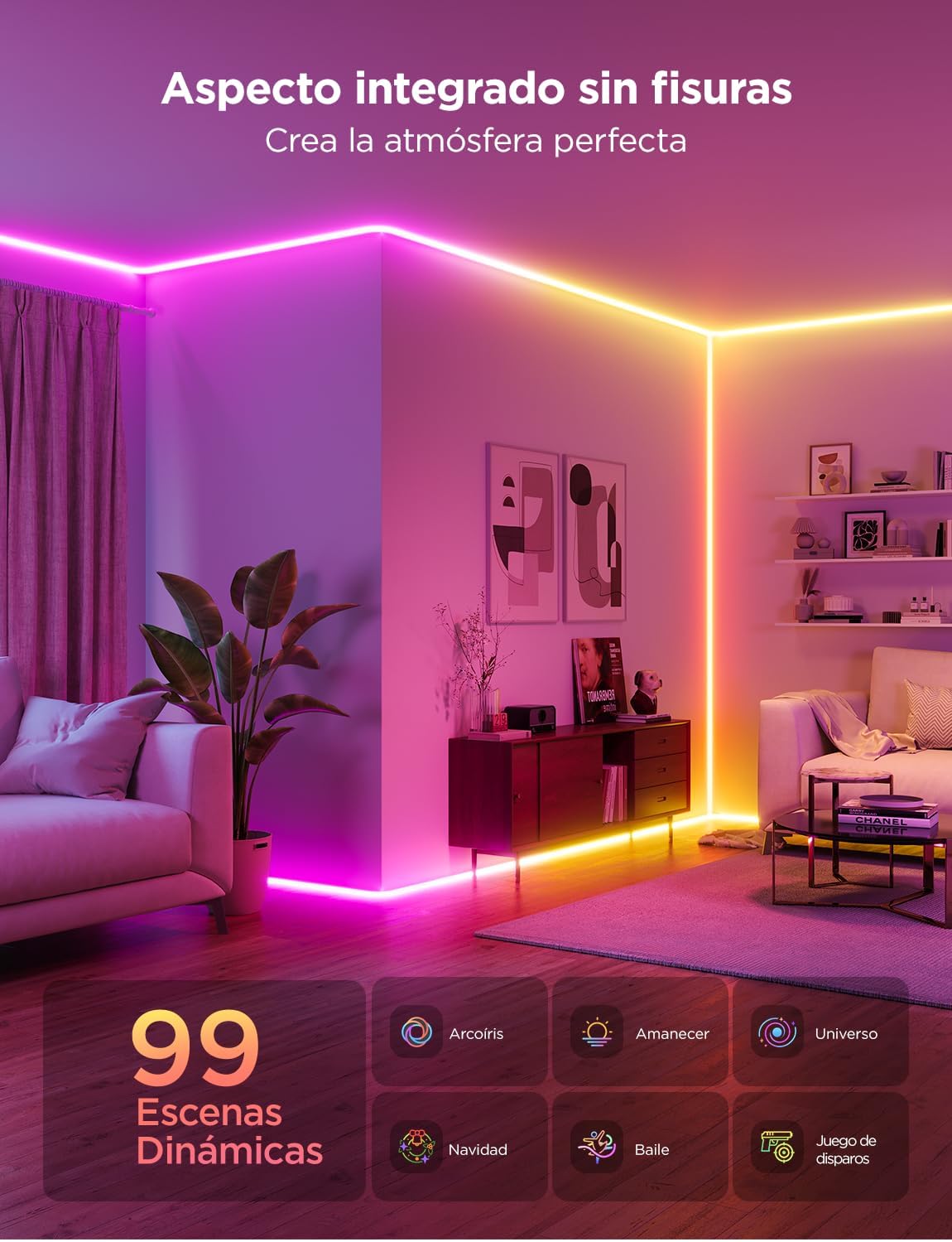 Tira led estilo Neon Govee para esquinas