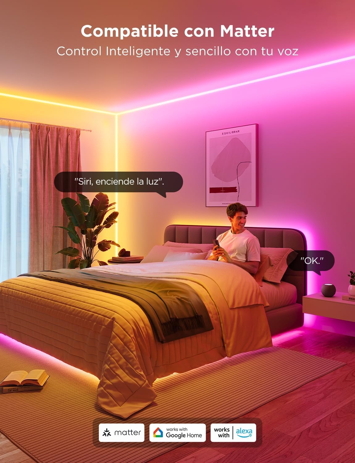 Tira led estilo Neon Govee para esquinas