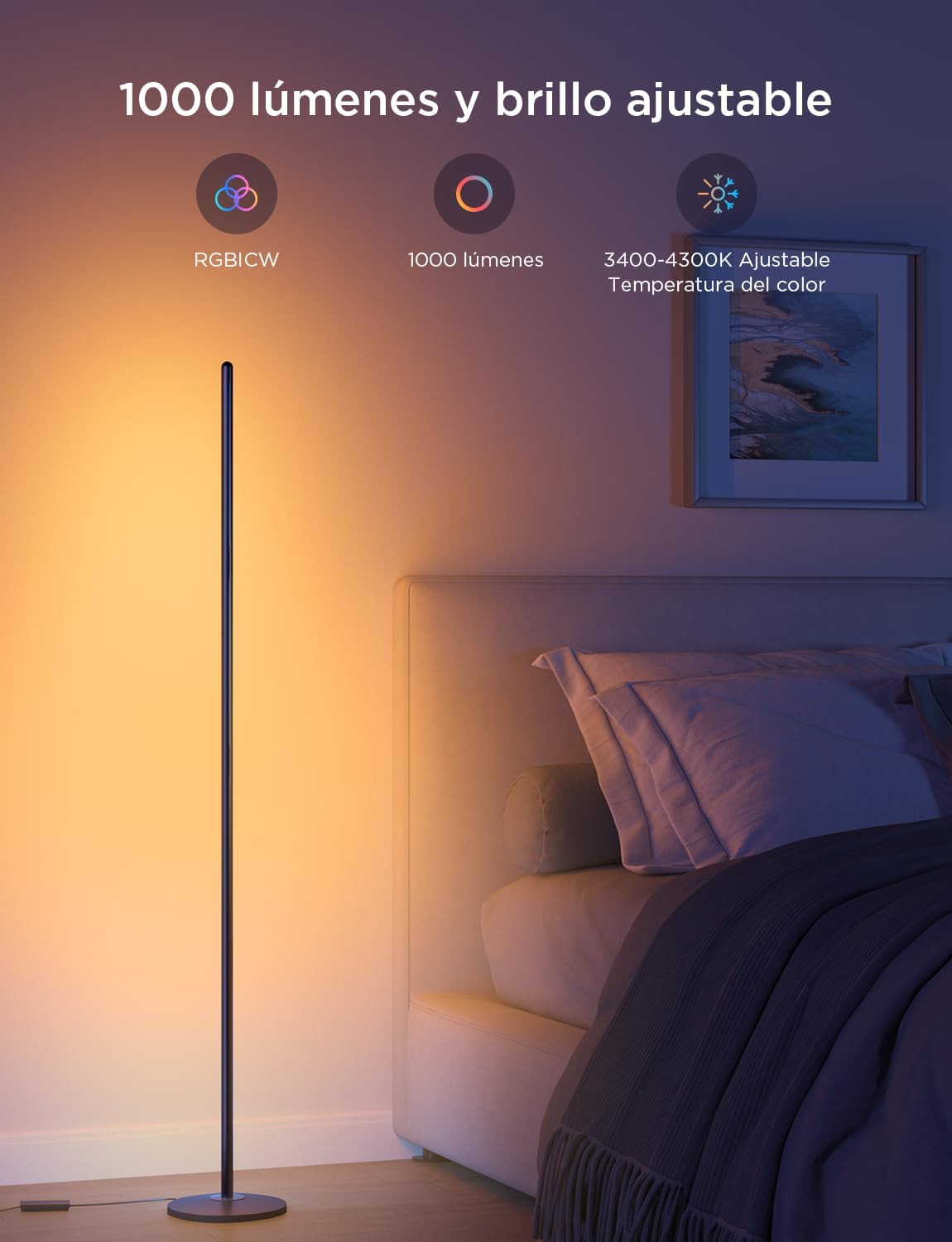 Lampara de pie Led inteligente GOVEE RGBIC