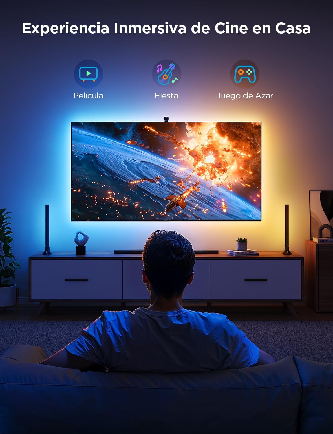 Kit de Luces Led para TV Govee T3 - Tira Led + Barras de Luz + Camara