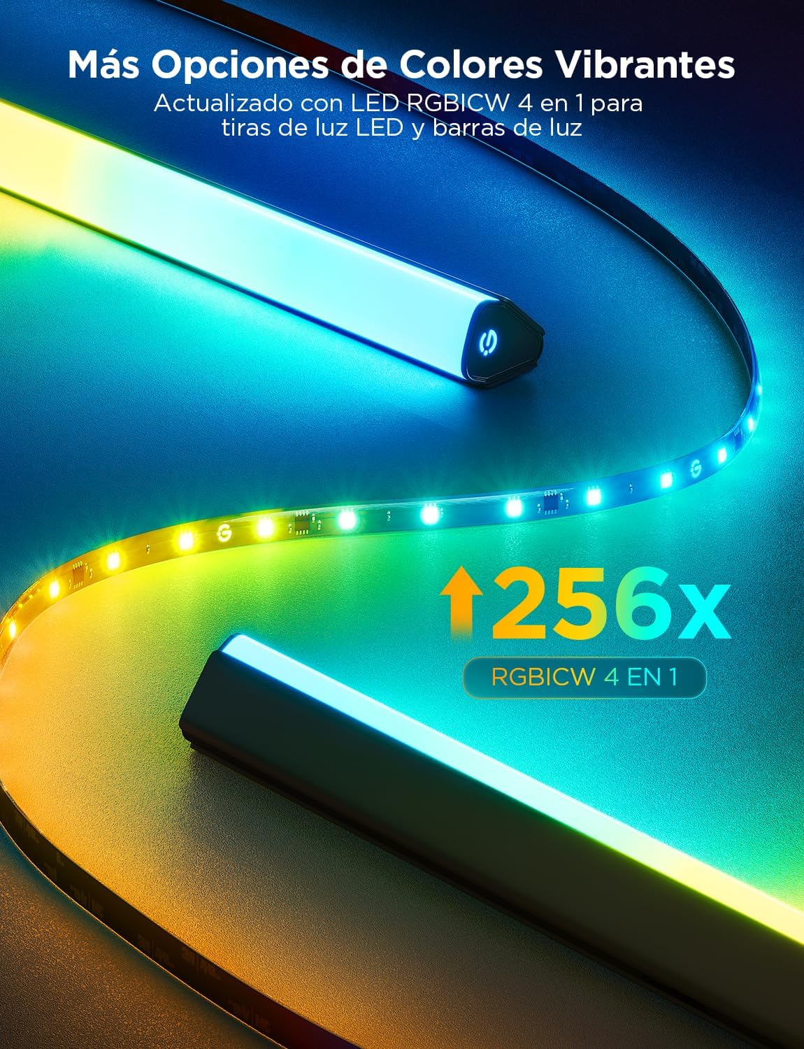 Kit de Luces Led para TV Govee T3 - Tira Led + Barras de Luz + Camara