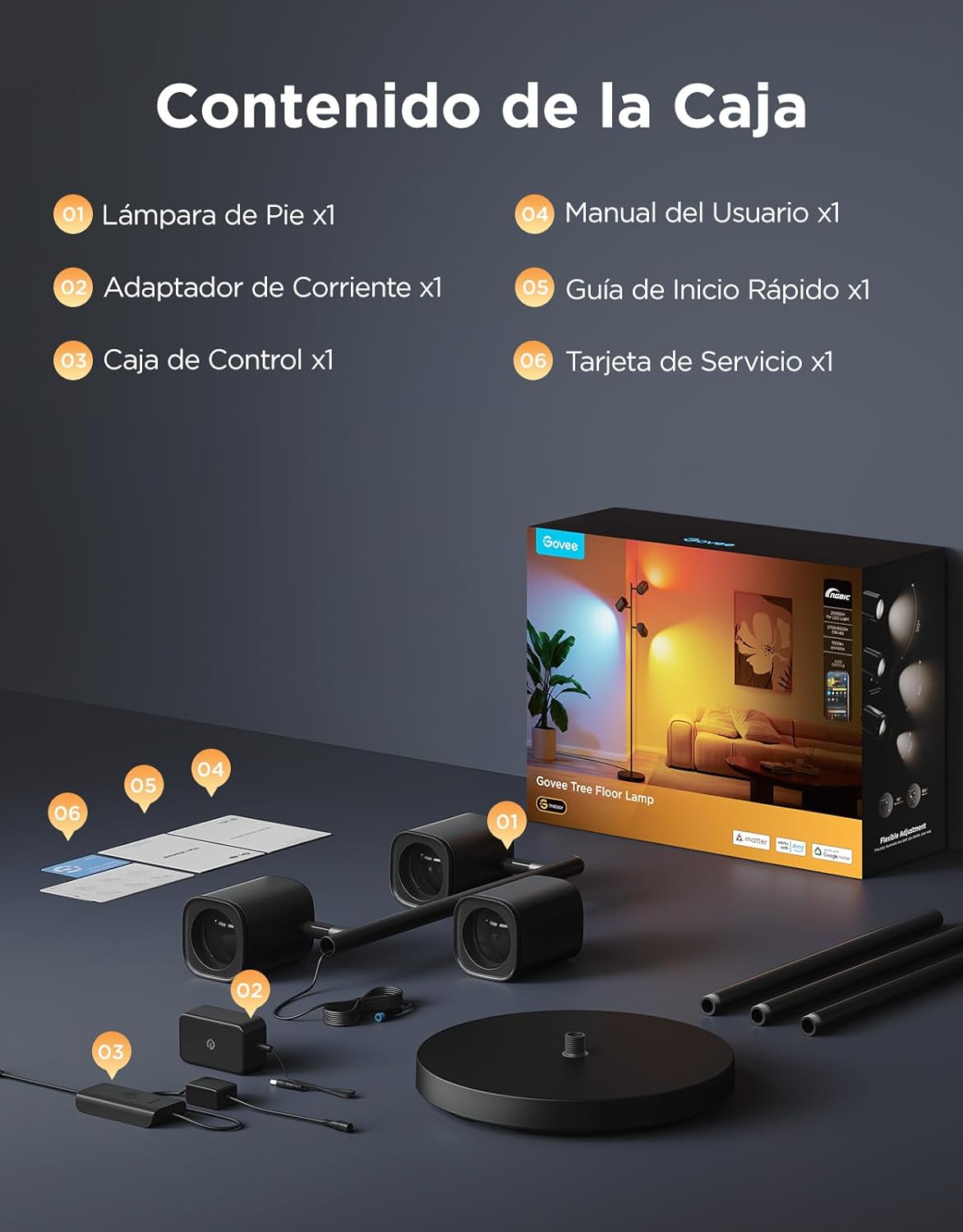 Lámpara de Pie Inteligente Govee Árbol