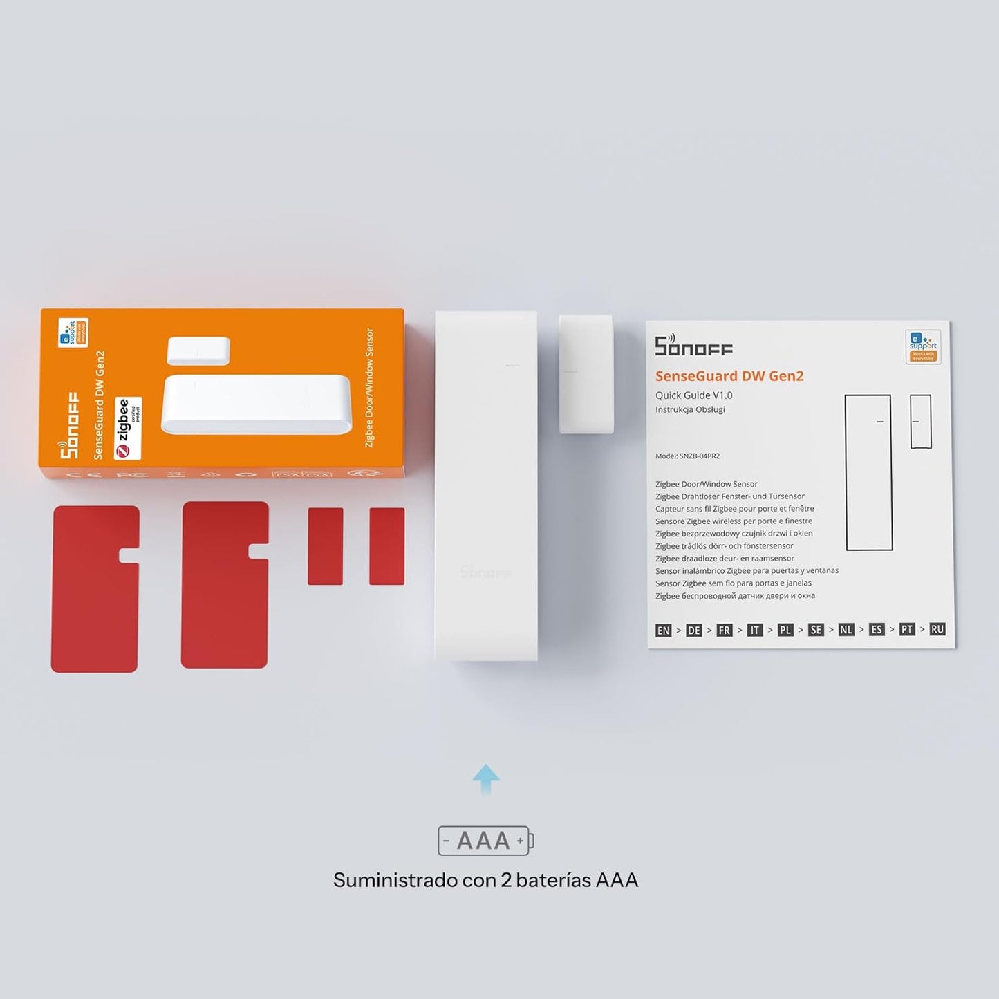 Sensor de Puerta Zigbee SONOFF SenseGuard DW Gen2