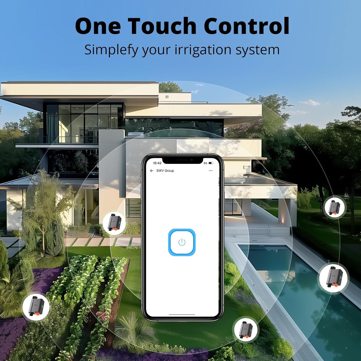 Válvula de agua Inteligente Zigbee Sonoff SWV-BSP