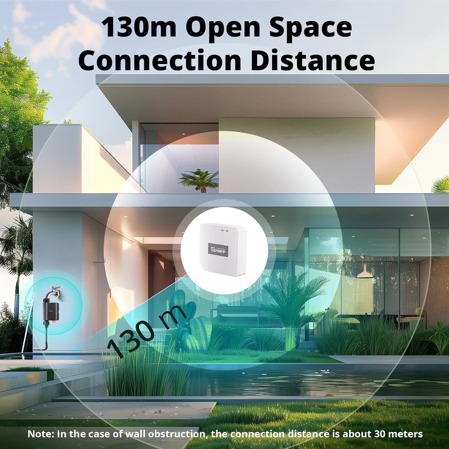 Válvula de agua Inteligente Zigbee Sonoff SWV-BSP