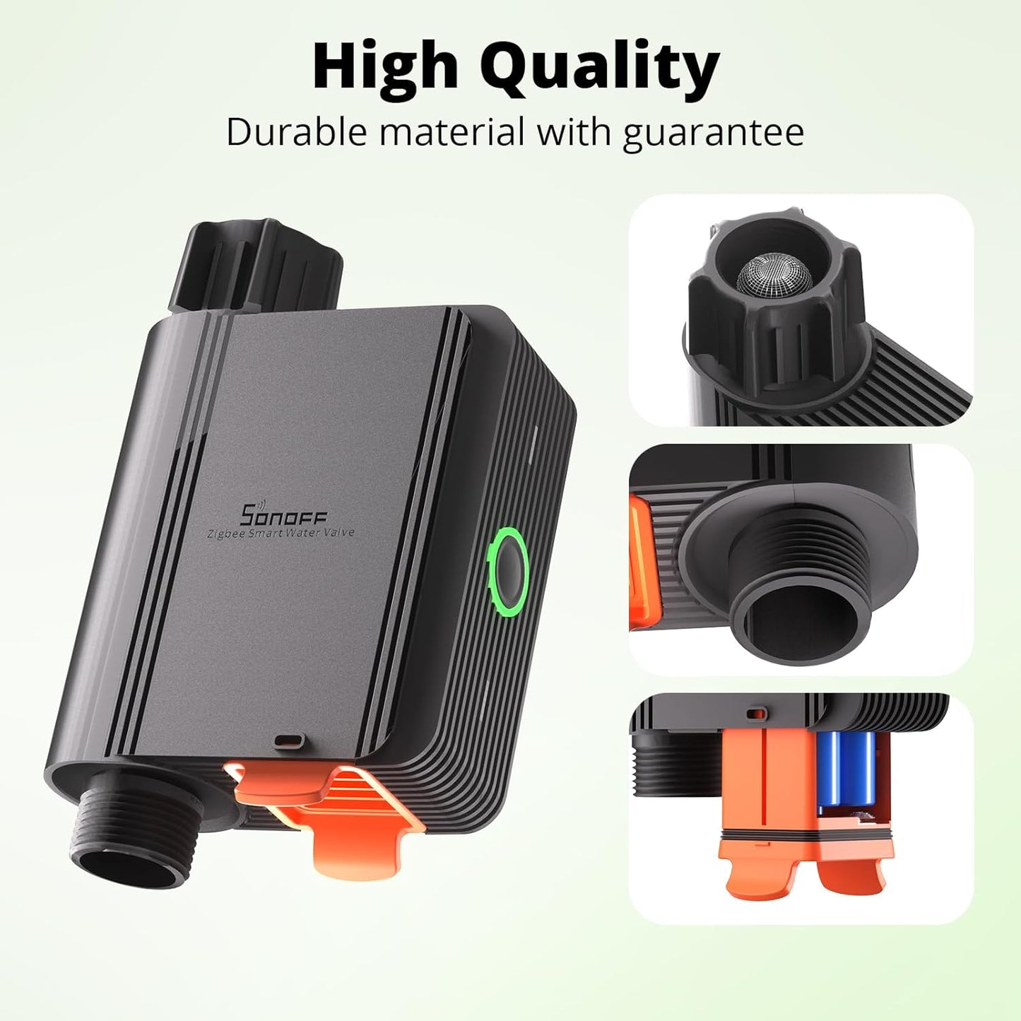 Válvula de agua Inteligente Zigbee Sonoff SWV-BSP