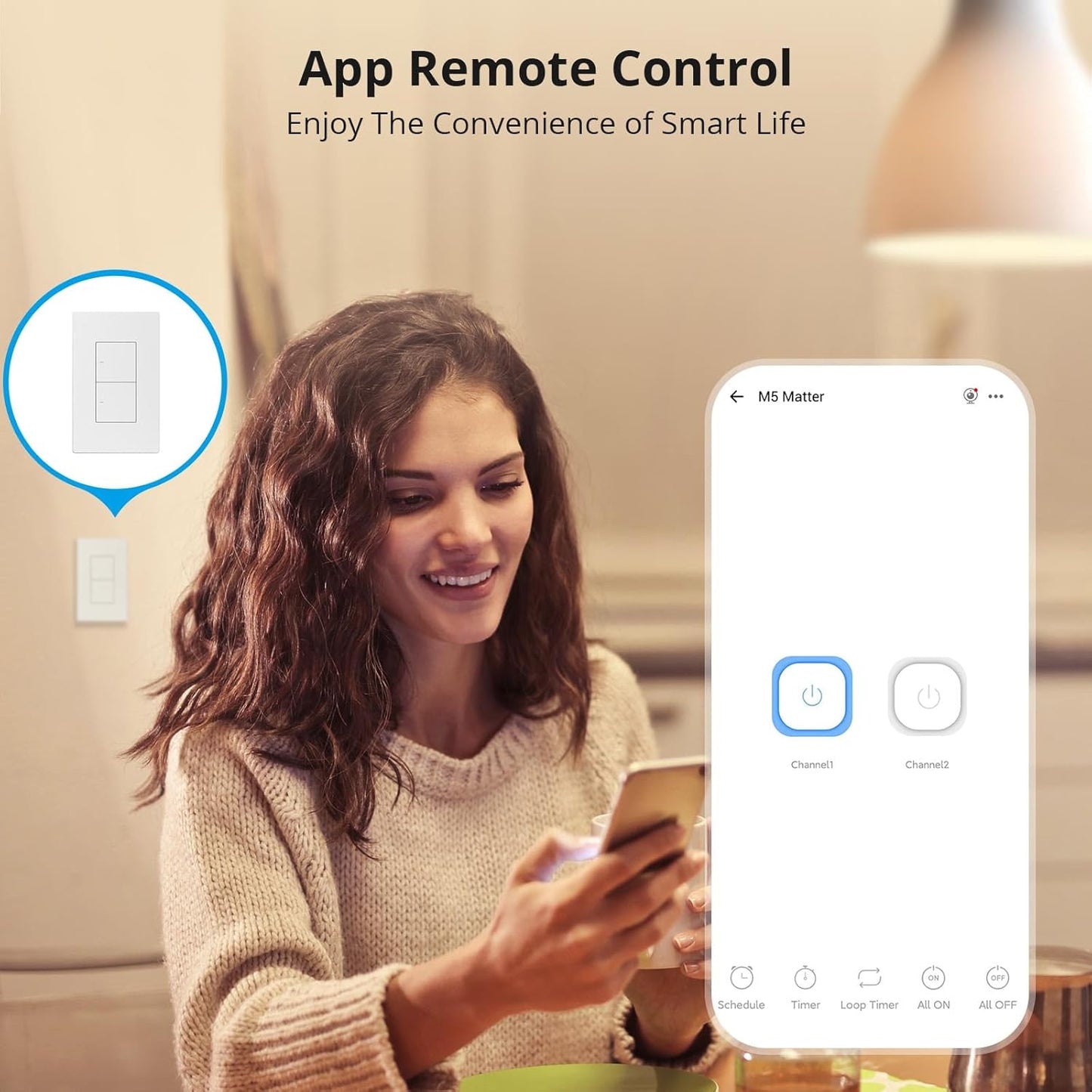 Interruptor de Pared Inteligente Sonoff M5 Wifi Matter
