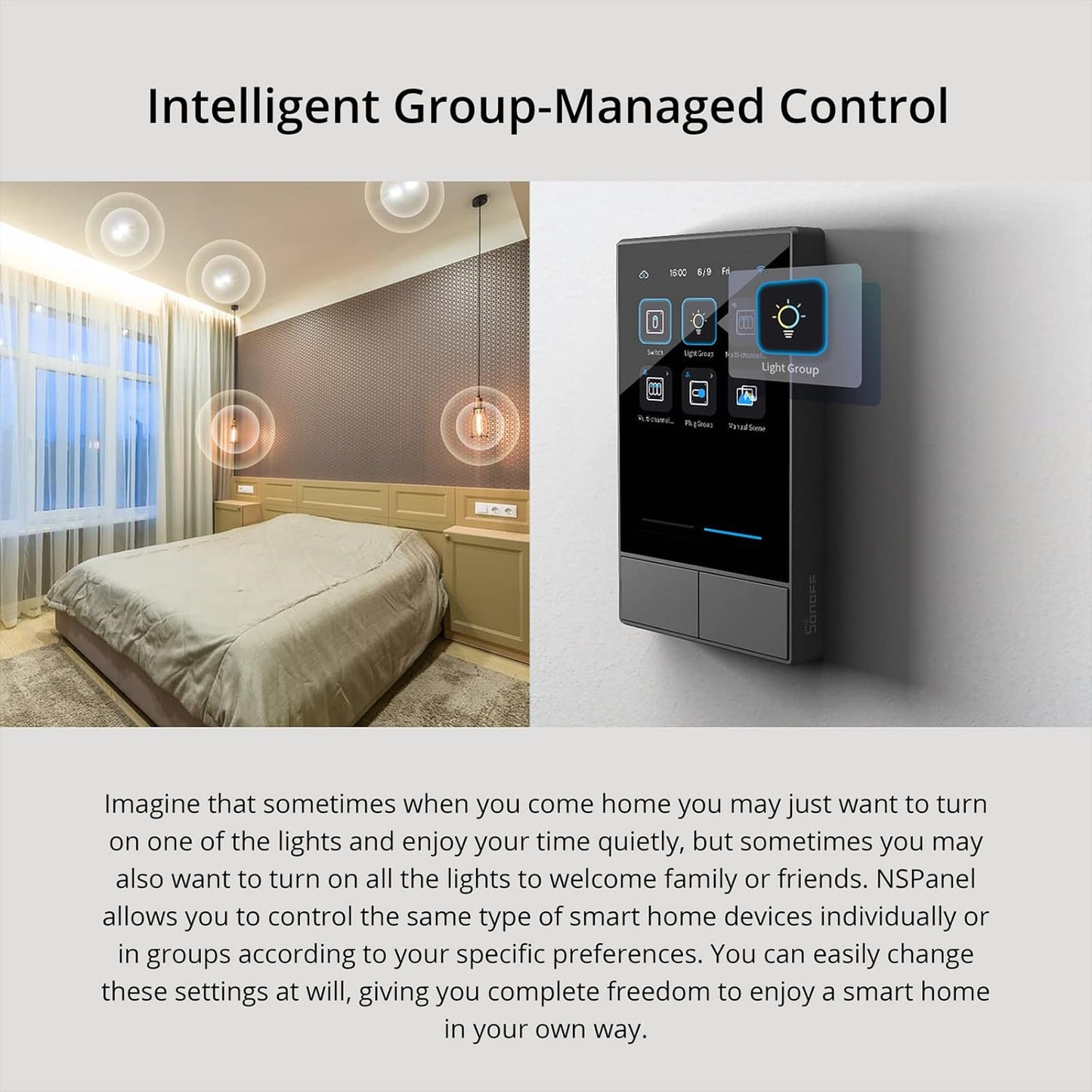 Interruptor de Pared Panel Inteligente Sonoff NSPanel