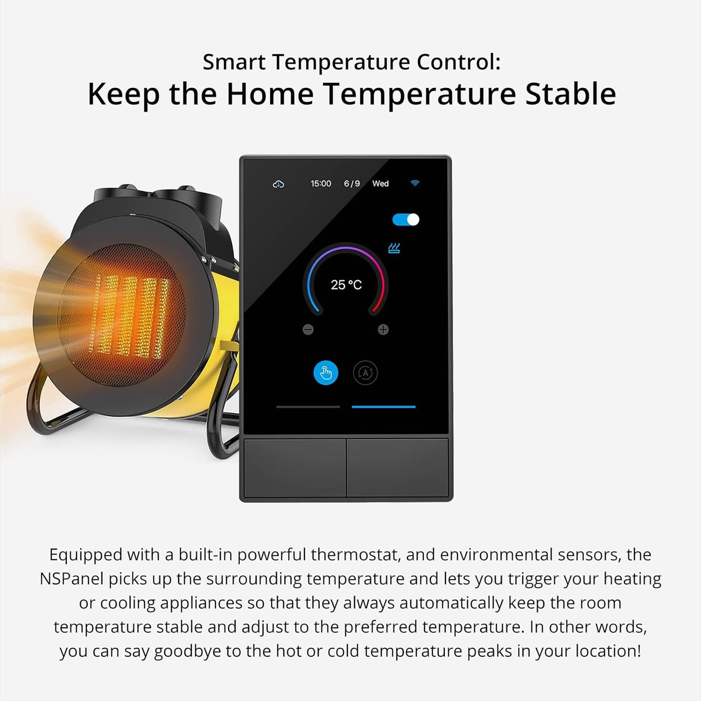 Interruptor de Pared Panel Inteligente Sonoff NSPanel