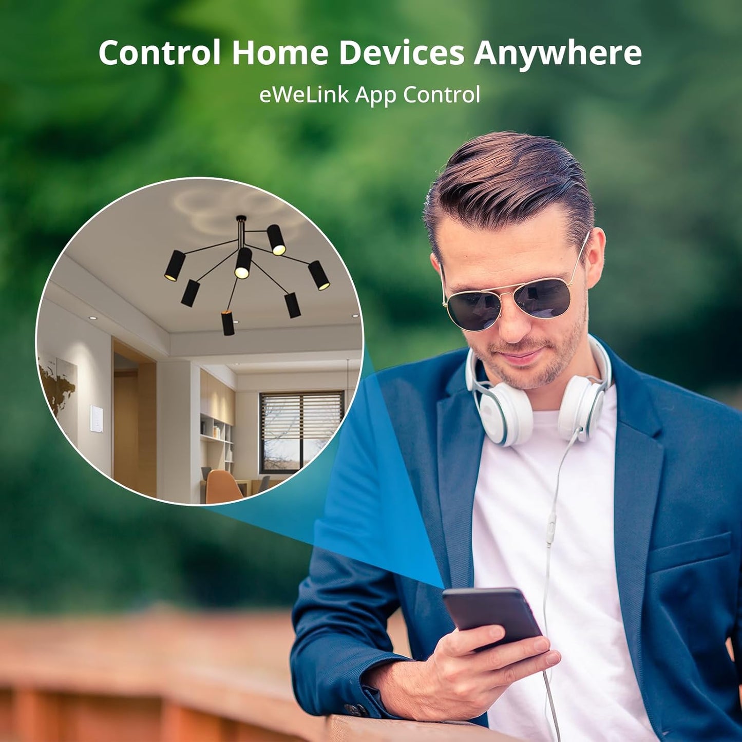 Interruptor de pared Inteligente Sonoff T2