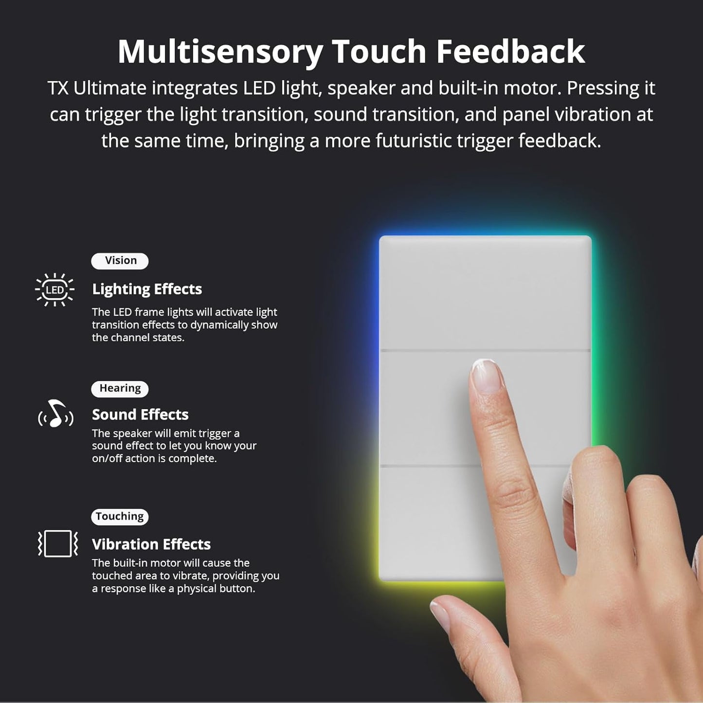 Interruptor de Pared Inteligente Sonoff Tx Ultimate T5 Wifi