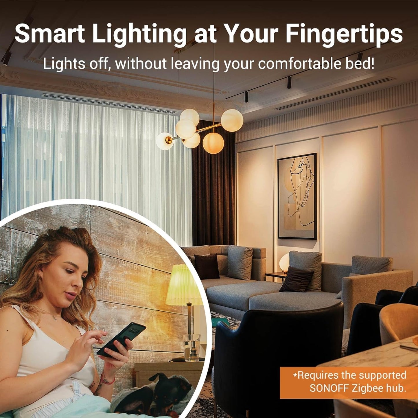 Interruptor de Pared Inteligente Sonoff ZBM5 ZIGBEE