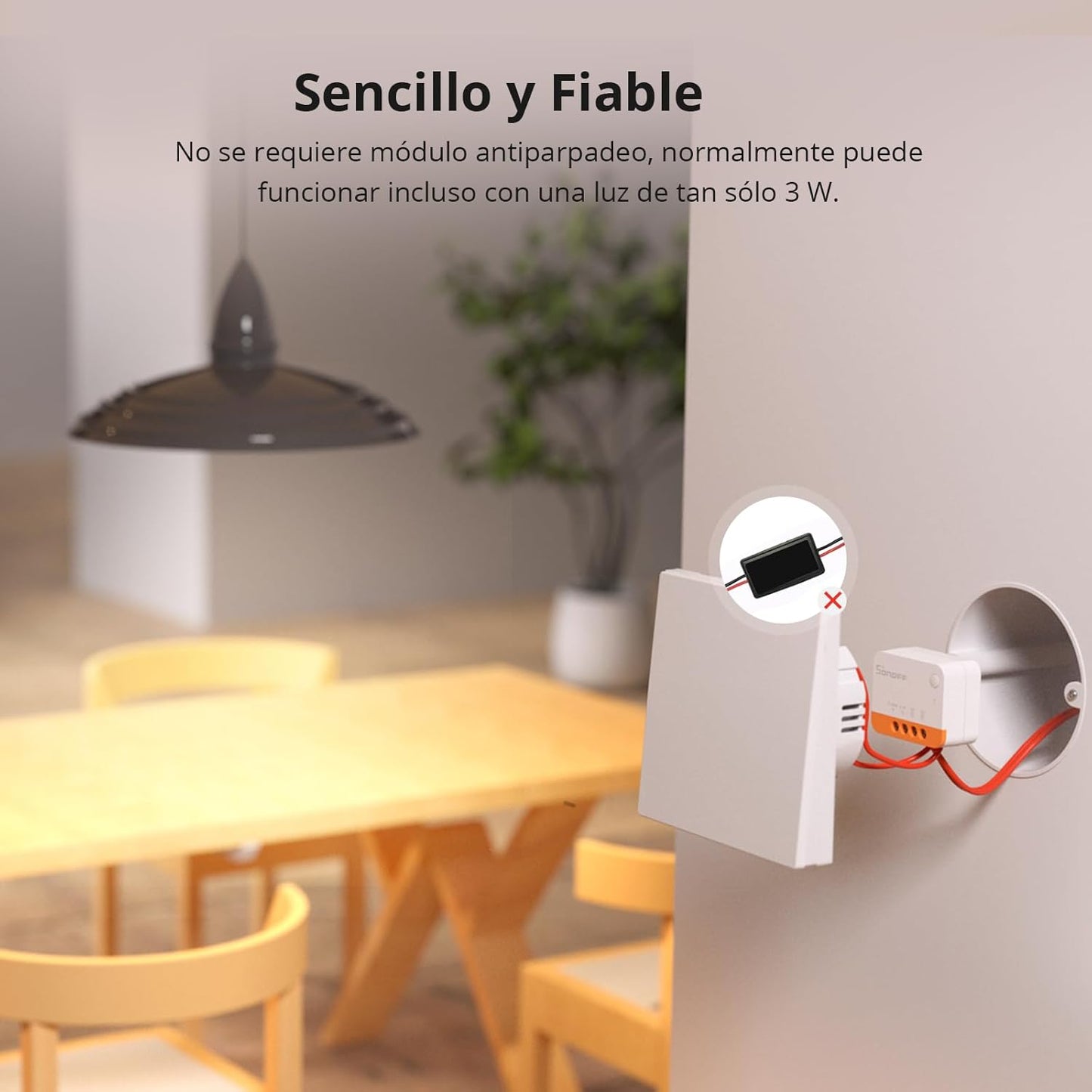 Interruptor inteligente Zigbee Sonoff ZBMINIL2 sin neutro
