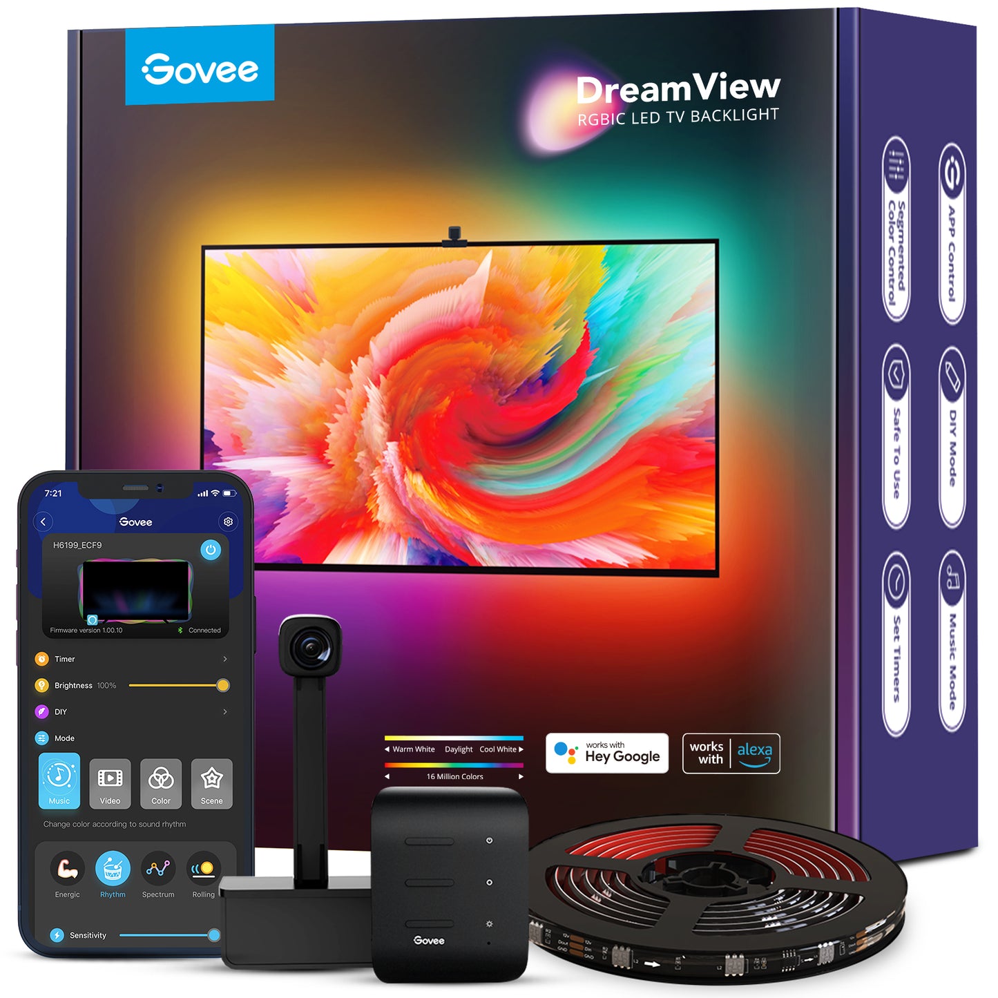 Luces Govee Immersion T1 Tira Led Tv Con Cámara - Ambilight