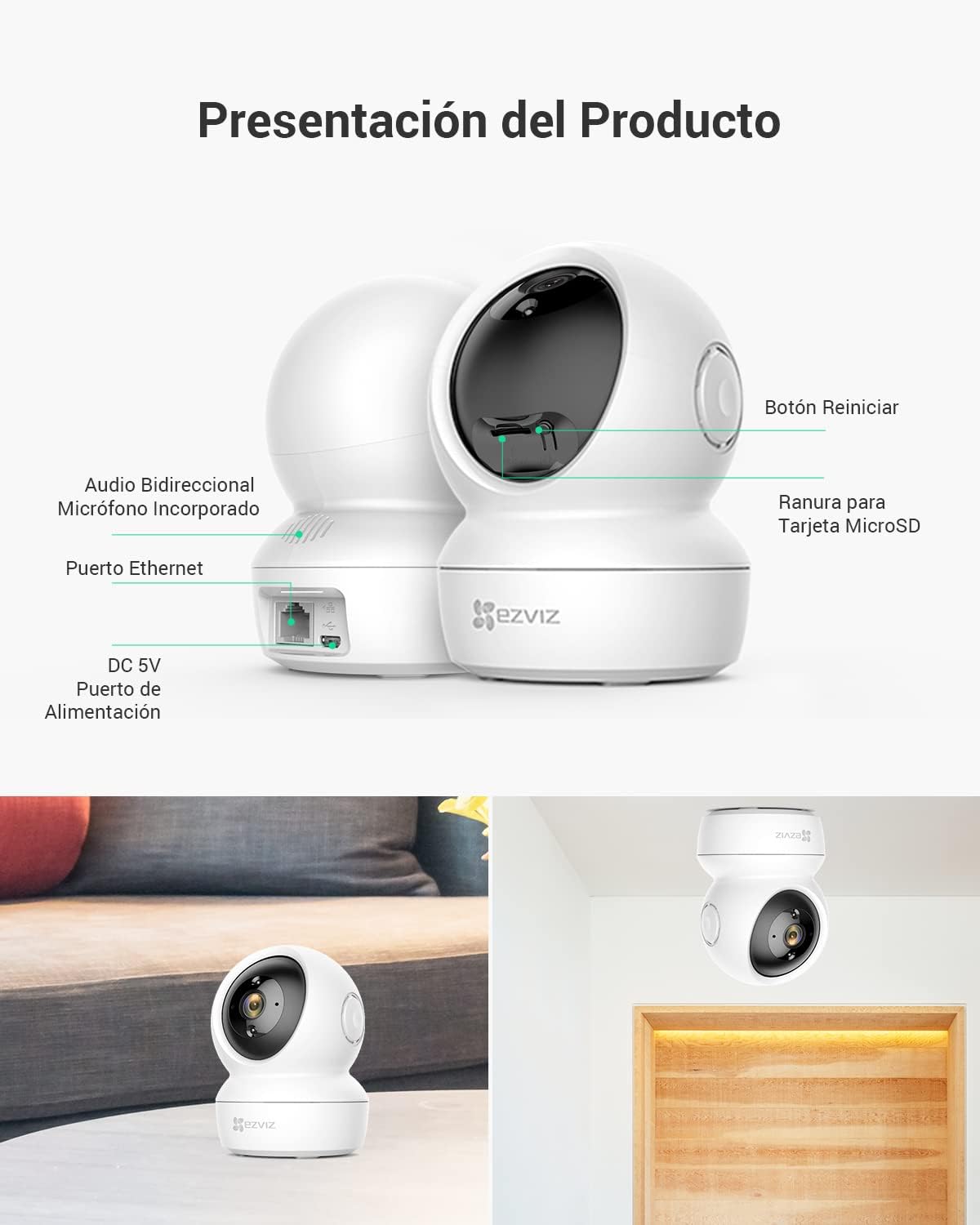 Cámara De Seguridad Ezviz C6N Wifi 1080p 2mp