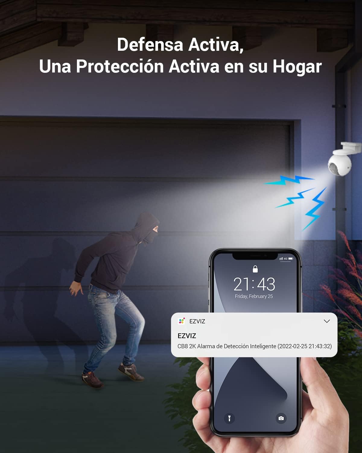 Cámara de Seguridad Ezviz CB8 Wifi 2K 3mp