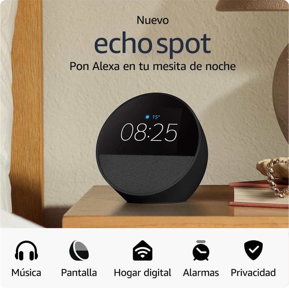 Parlante Inteligente Amazon Echo Spot Alexa