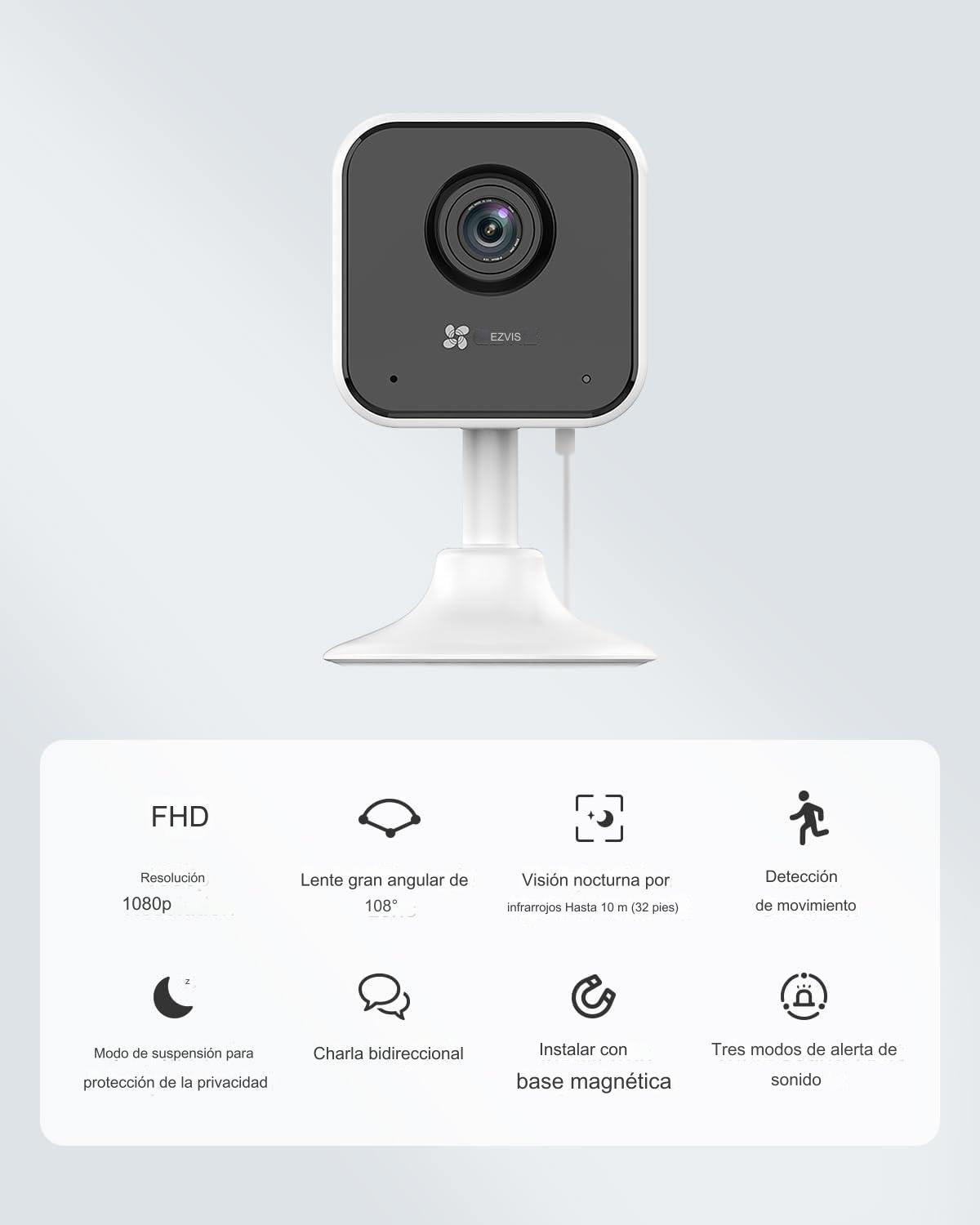 Cámara De Seguridad Ezviz H1c Wifi 1080p 2mp