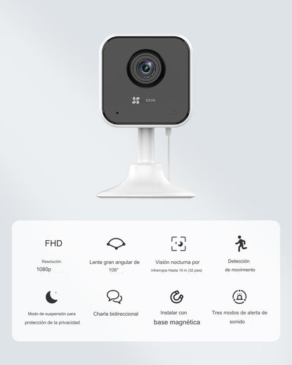 Cámara De Seguridad Ezviz H1c Wifi 1080p 2mp