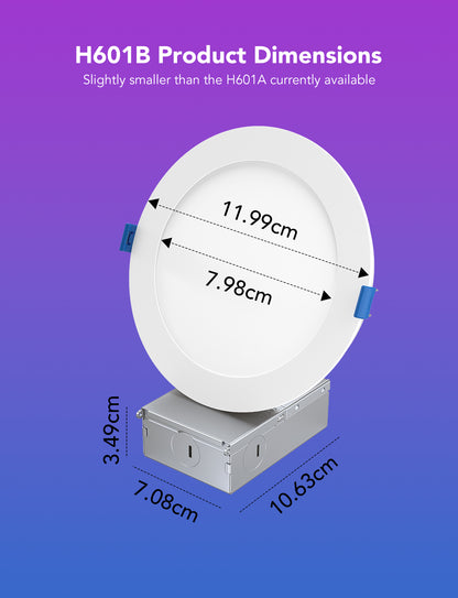 Downlight empotrable de 4" Pack x2 Govee RGBWW Wifi + Bluethooth