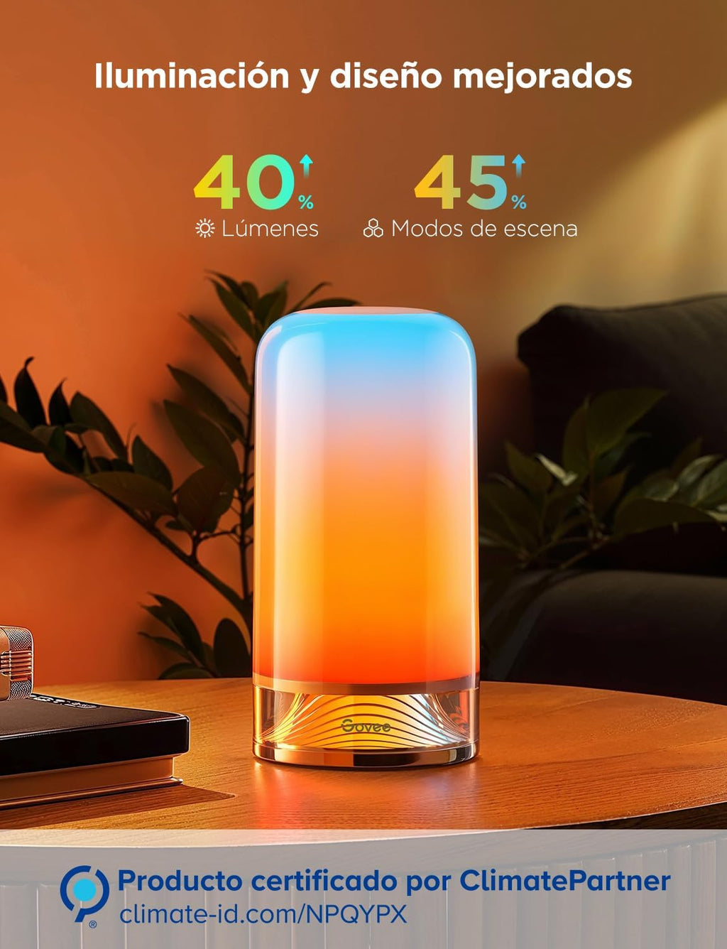 Lámpara de mesa 2 inteligente Govee  RGBIC
