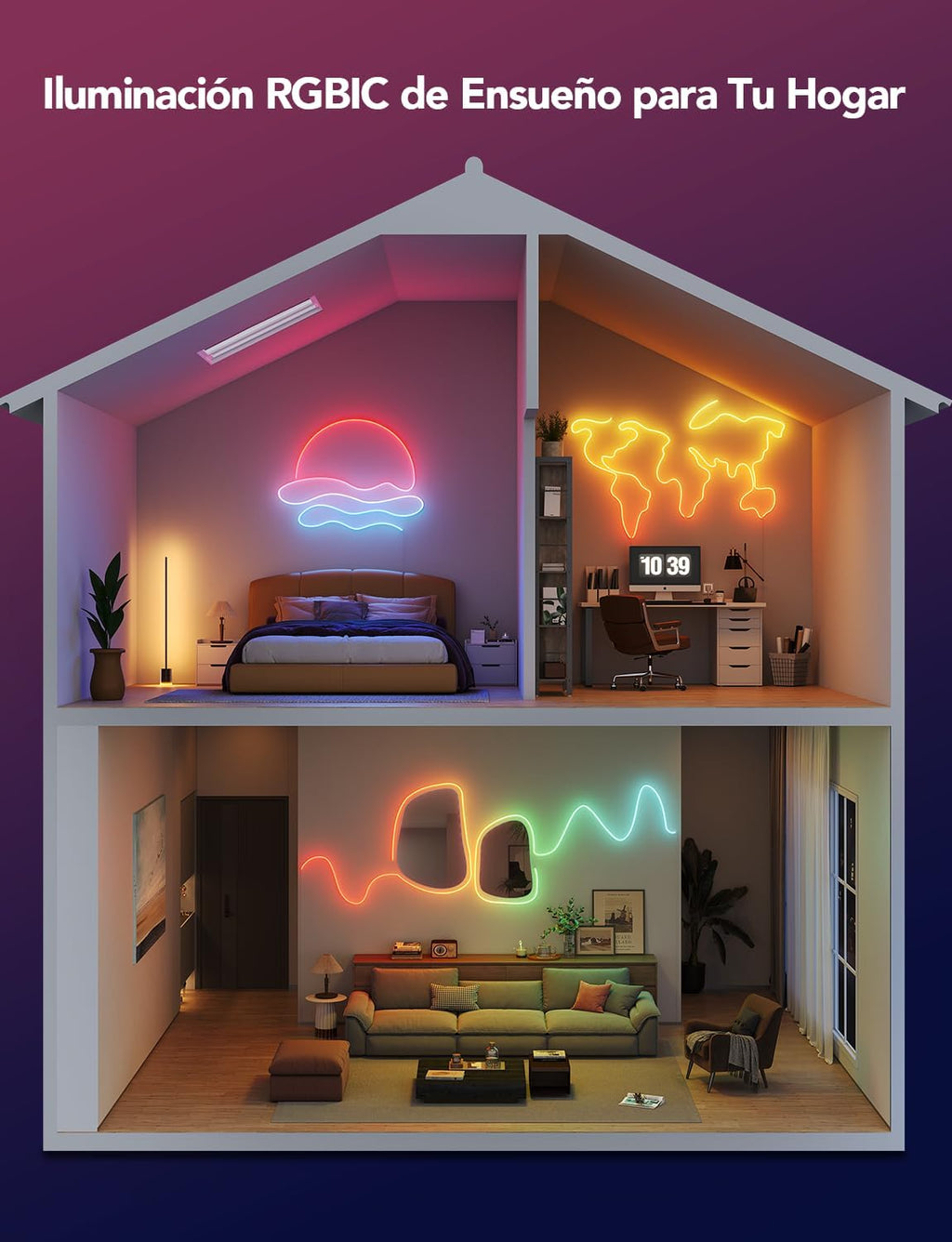 Tira de luces Led Estilo Neon Govee Rope 2