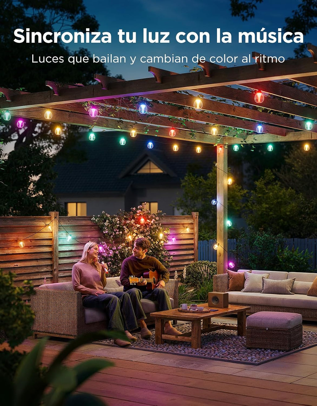 Guirnalda de luces transparentes Govee RGBWIC
