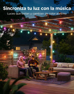 Guirnalda de luces transparentes Govee RGBWIC