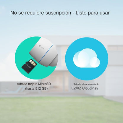 Cámara De Seguridad Ezviz H3c Color Wifi 1080p 3mp