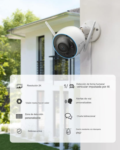Cámara De Seguridad Ezviz H3 Wifi 2k 3mp