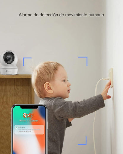 Cámara De Seguridad Ezviz H6c Pro Wifi 2k+ 4mp