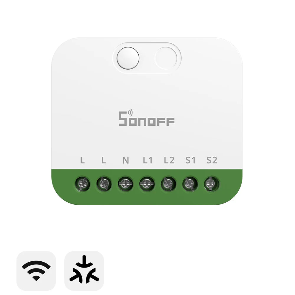 Interruptor Inteligente WiFi SONOFF MINI DUO de 2 Canales con Matter | MINI-2GS