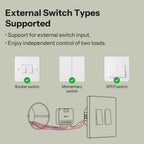 Interruptor Inteligente WiFi SONOFF MINI DUO de 2 Canales con Matter | MINI-2GS