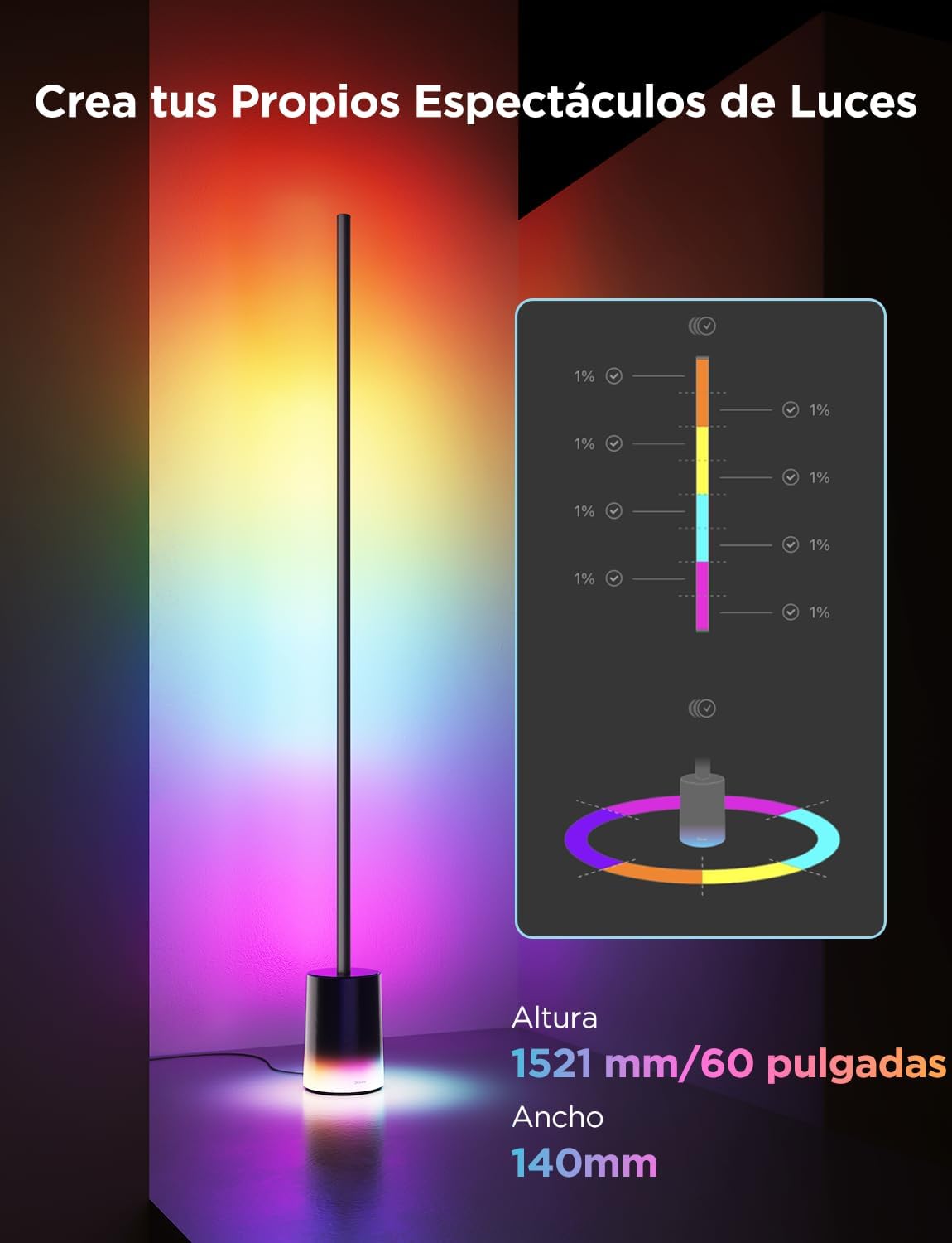 Lampara de Pie Govee RGBIC 2