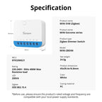 Interruptor Dimmer Zigbee SONOFF MINI-ZBDIM | Atenuador Inteligente