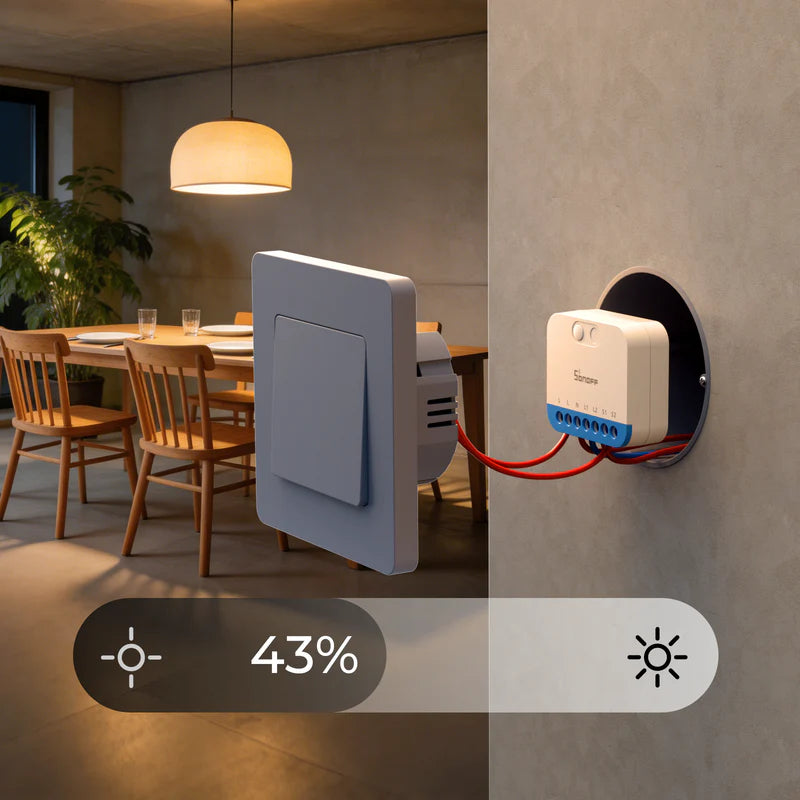 Interruptor Dimmer Zigbee SONOFF MINI-ZBDIM | Atenuador Inteligente