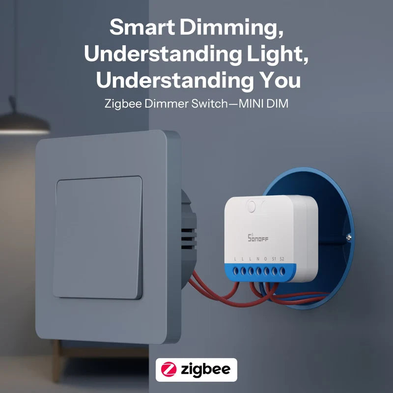 Interruptor Dimmer Zigbee SONOFF MINI-ZBDIM | Atenuador Inteligente