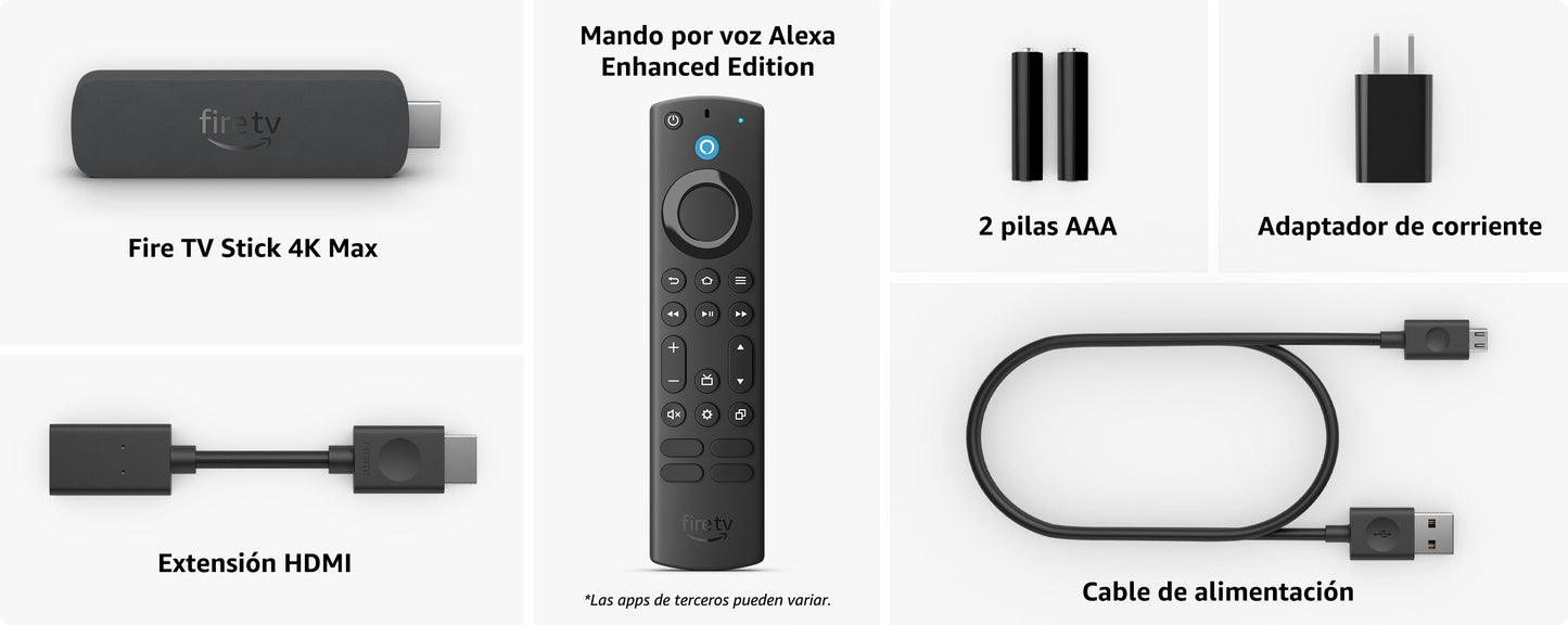 Amazon Fire TV Stick 4K Max 16GB (Última generación) compatible con Alexa