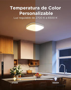 Plafón Led Inteligente Cuadrado Govee RGBIC