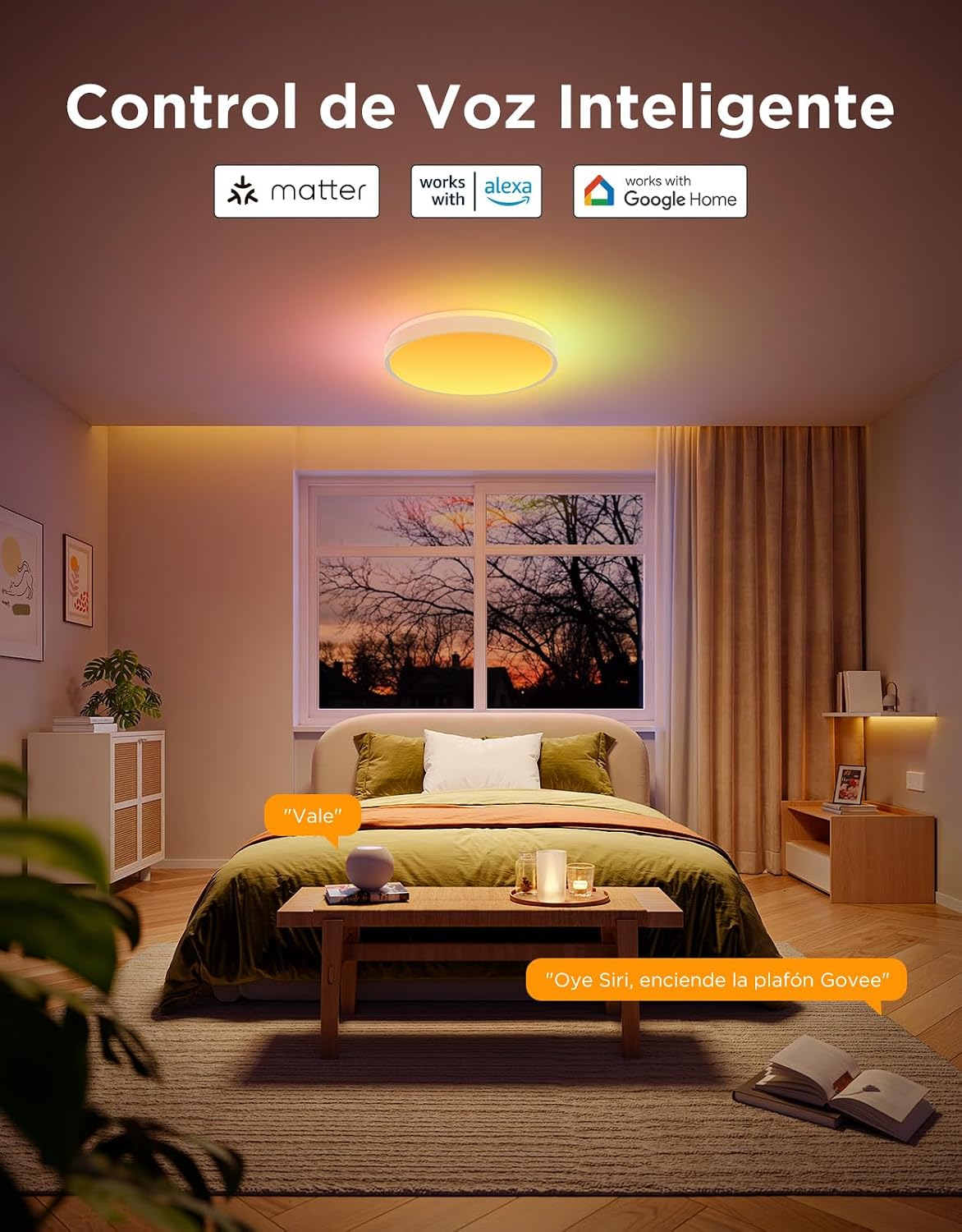 Plafón led inteligente redondo PRO Govee RGBIC