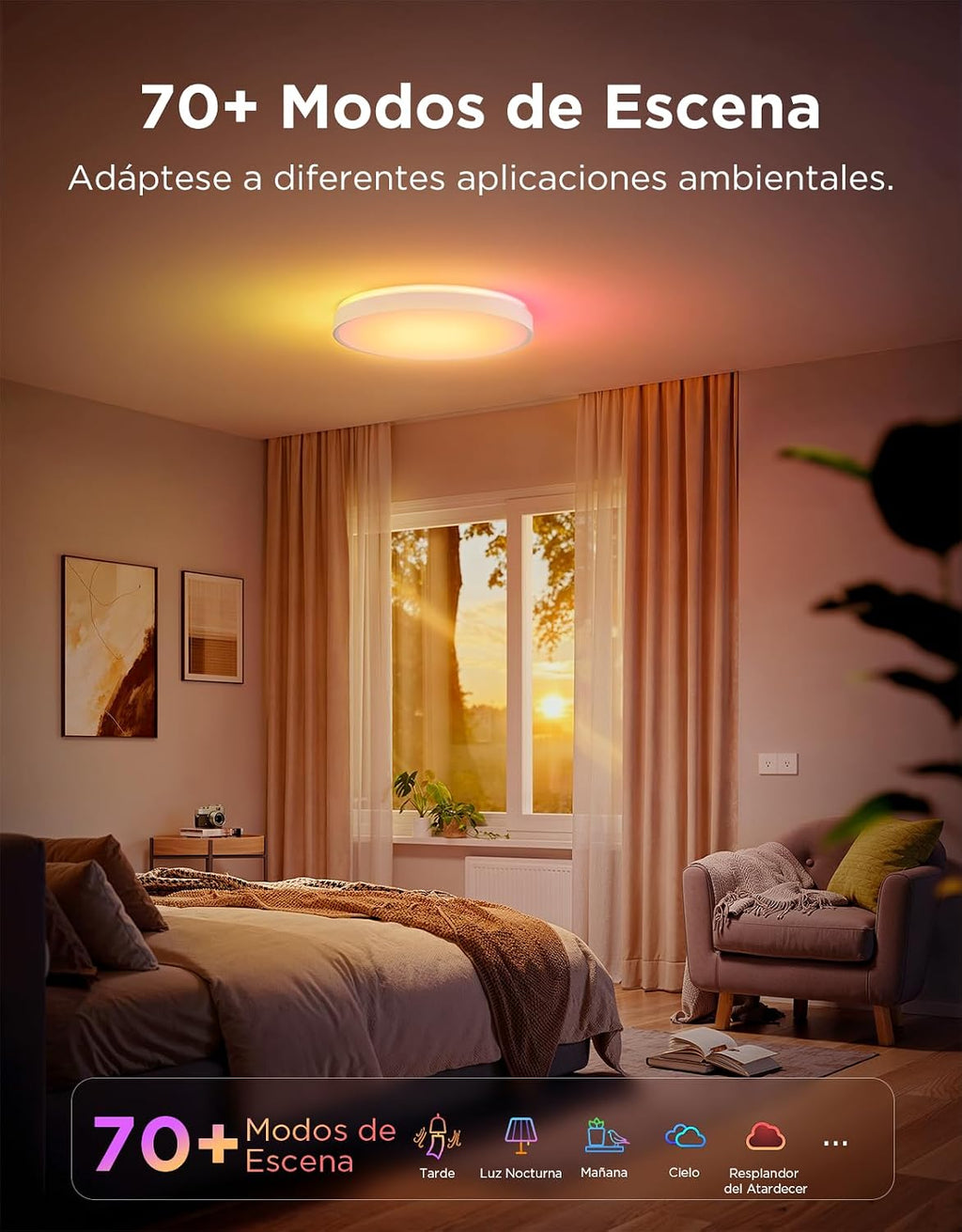 Plafón led inteligente redondo PRO Govee RGBIC