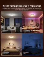Plafón led inteligente redondo 1S Govee RGBIC