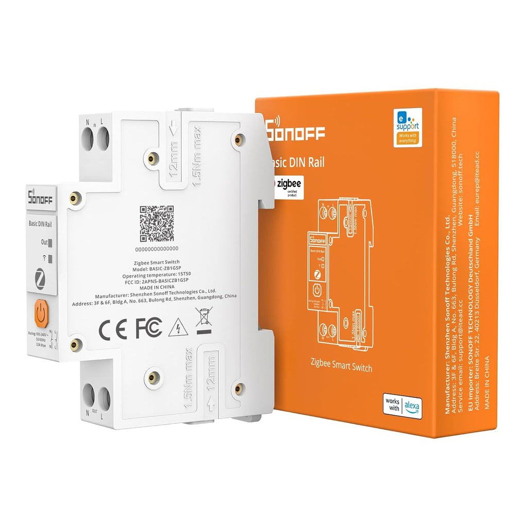 Interruptor inteligente SONOFF Basic DIN Rail Zigbee | BASIC-ZB1GSP
