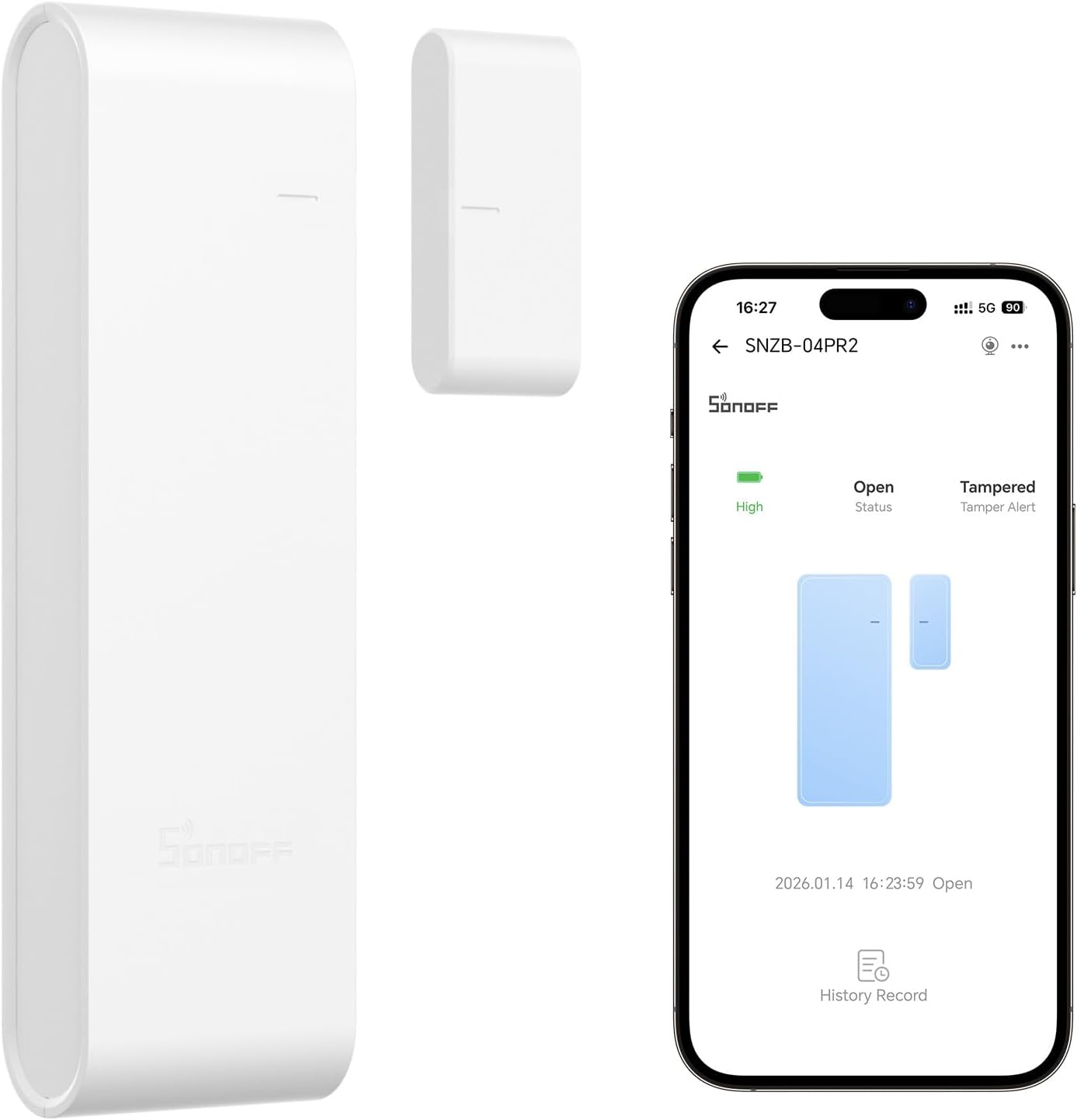 Sensor de Puerta Zigbee SONOFF SenseGuard DW Gen2