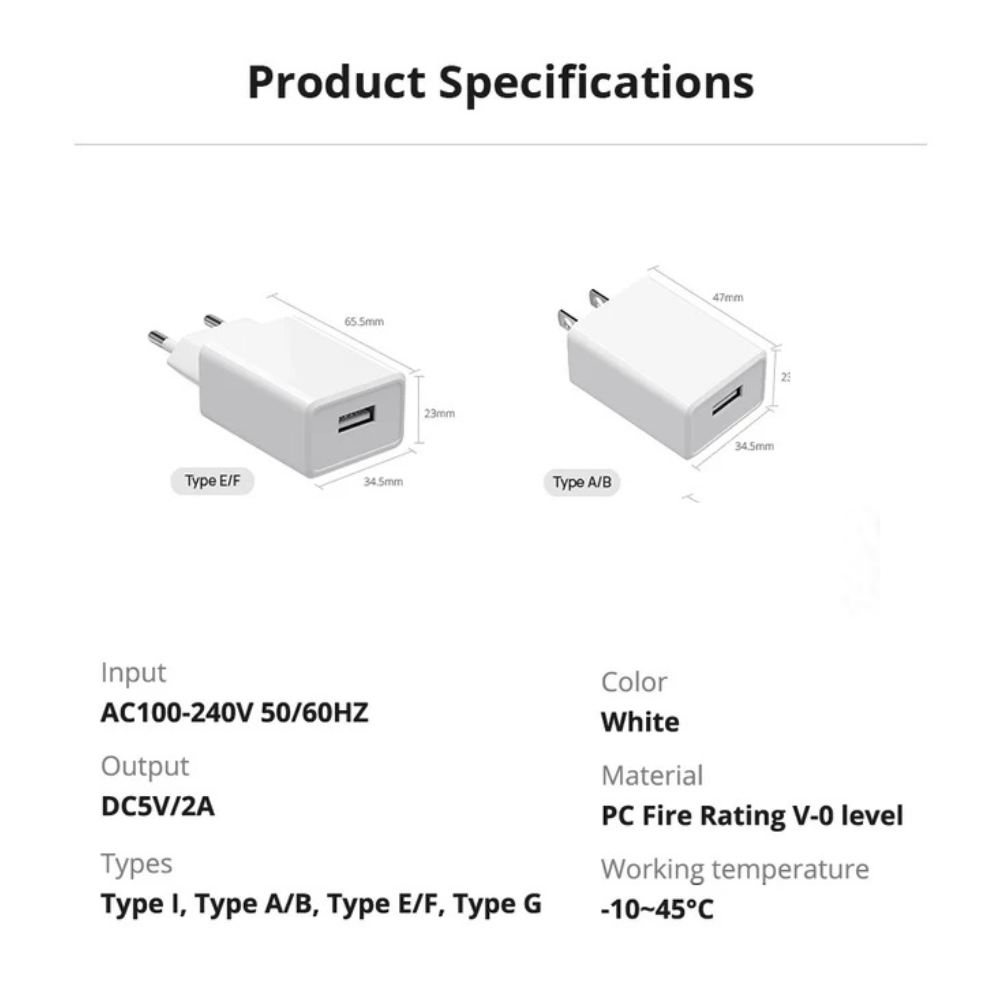 Adaptador SONOFF DC 5V / 2A