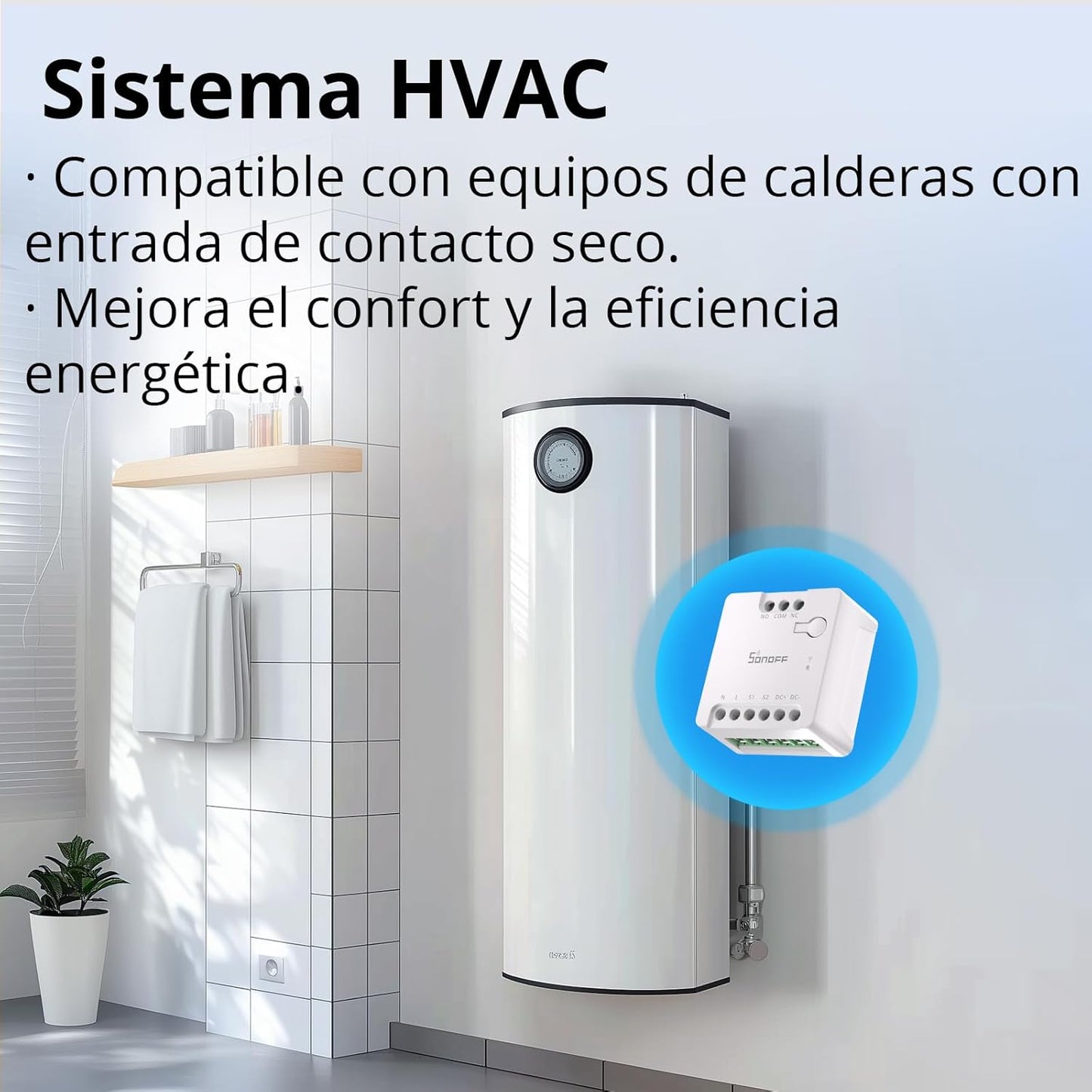 Interruptor inteligente Sonoff  de contacto seco Wi-Fi MINI-D