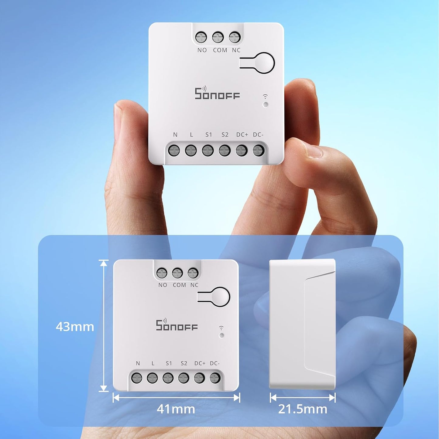 Interruptor inteligente Sonoff  de contacto seco Wi-Fi MINI-D