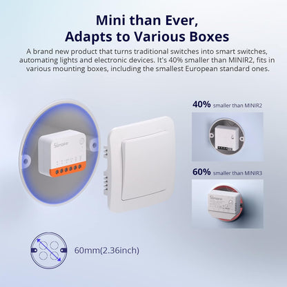 Mini Interruptor inteligente Sonoff MINIR4 Wifi